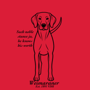 Noble Stance – Weimaraner - Thread Project Womens Diva Tee Design
