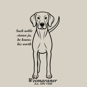 Noble Stance – Weimaraner - Thread Project Unisex Epic Tee Design