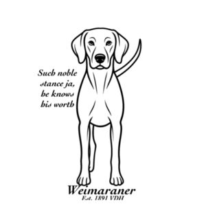 Noble Stance – Weimaraner - Mouse Pad Design