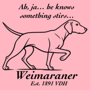 Something Stirs – Weimaraner - AS Colour Mens Supply Hood Design