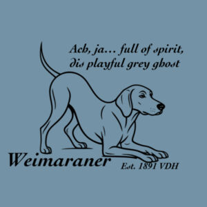 Playful Grey Ghost – Weimaraner - AS Colour Denim Carrie Tote Design