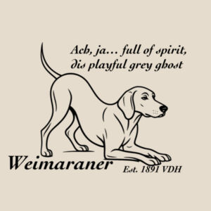 Playful Grey Ghost – Weimaraner - Super Tote Bag - Thread Project Design