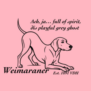 Playful Grey Ghost – Weimaraner - AS Colour Mens Supply Hood Design