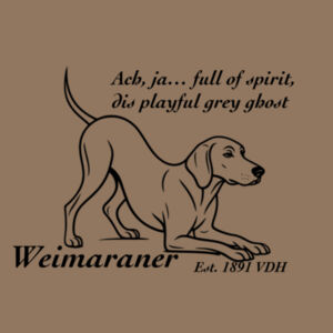 Playful Grey Ghost – Weimaraner - Thread Project Womens Diva Tee Design