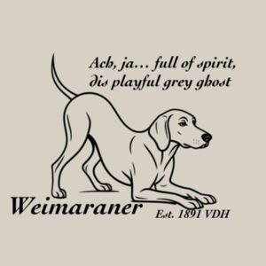 Playful Grey Ghost – Weimaraner - Thread Project Unisex Epic Tee Design
