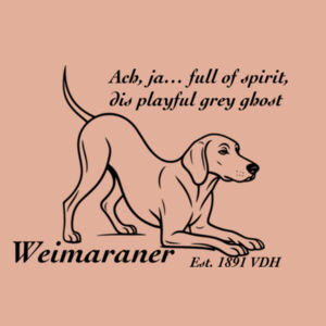 Playful Grey Ghost – Weimaraner Design
