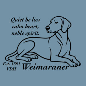 Calm Heart, Noble Spirit – Weimaraner - AS Colour Denim Carrie Tote Design