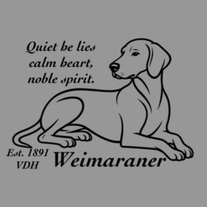 Calm Heart, Noble Spirit – Weimaraner - Thread Project Youth Epic Tee Design