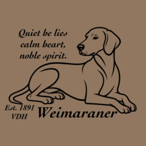 Calm Heart, Noble Spirit – Weimaraner - Thread Project Womens Diva Tee Design