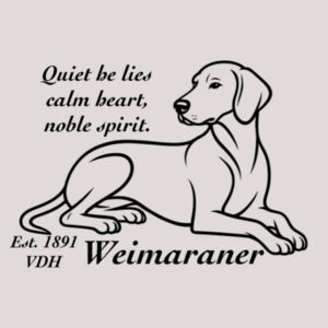 Calm Heart, Noble Spirit – Weimaraner - Thread Project Unisex Epic Tee Design