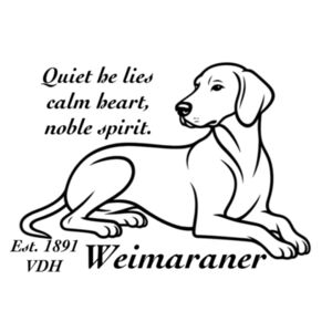 Calm Heart, Noble Spirit – Weimaraner - Puzzle  Design