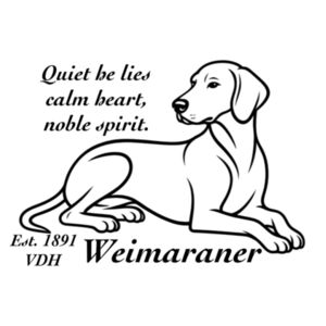 Calm Heart, Noble Spirit – Weimaraner - Mouse Pad Design