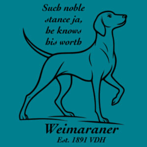 Knows His Worth – Weimaraner - Thread Project Womens Diva Tee Design