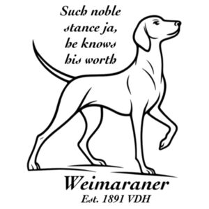 Knows His Worth – Weimaraner - Puzzle  Design