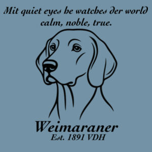Calm, Noble, True – Weimaraner - AS Colour Denim Carrie Tote Design
