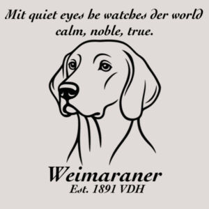 Calm, Noble, True – Weimaraner - Thread Project Youth Epic Tee Design