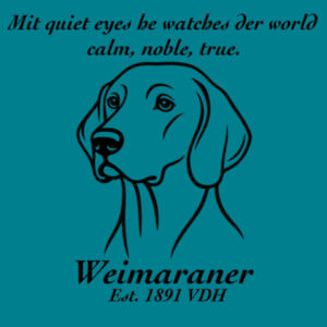Calm, Noble, True – Weimaraner - Thread Project Womens Diva Tee Design
