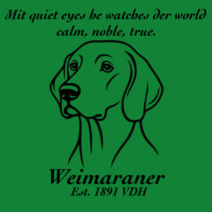 Calm, Noble, True – Weimaraner - Thread Project Unisex Epic Tee Design