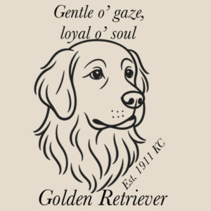 Loyal o’ Soul – Golden Retriever - Heavy Duty Canvas Tote with Gusset  Design