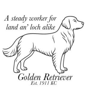 Land an’ Loch Alike – Golden Retriever - Cushion cover Design