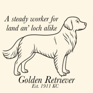 Land an’ Loch Alike – Golden Retriever - AS Colour Shoulder Tote Design