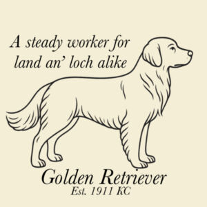Land an’ Loch Alike – Golden Retriever - AS Colour Surf Cap Design