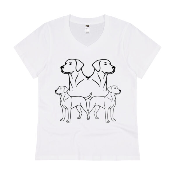 Symmetry in Motion - Thread Project Womens Eden V-Neck Tee Thumbnail