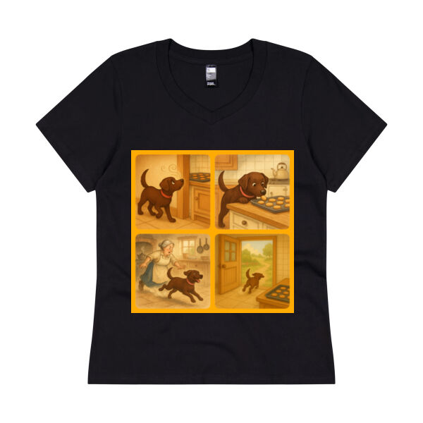 Great Cookie Caper - Thread Project Womens Eden V-Neck Tee Thumbnail