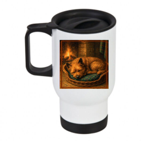  Callum the Cairn Terrier - Hearthside Rest - Travel Mug Thumbnail
