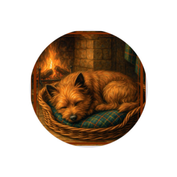  Callum the Cairn Terrier - Hearthside Rest - Coaster - Round Hardboard Thumbnail