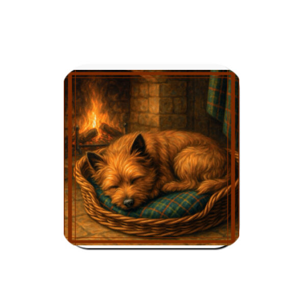  Callum the Cairn Terrier - Hearthside Rest - Coaster - Square Hardboard Thumbnail
