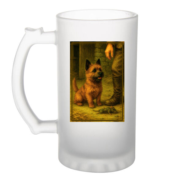  Callum the Cairn Terrier - Barnyard Trophy - Frosted Glass Beer Mug Thumbnail