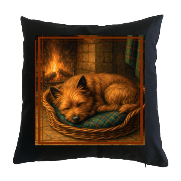 Callum the Cairn Terrier - Hearthside Rest - Cushion cover Thumbnail