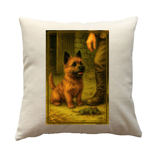 Callum the Cairn Terrier - Barnyard Trophy  - Cushion cover Thumbnail