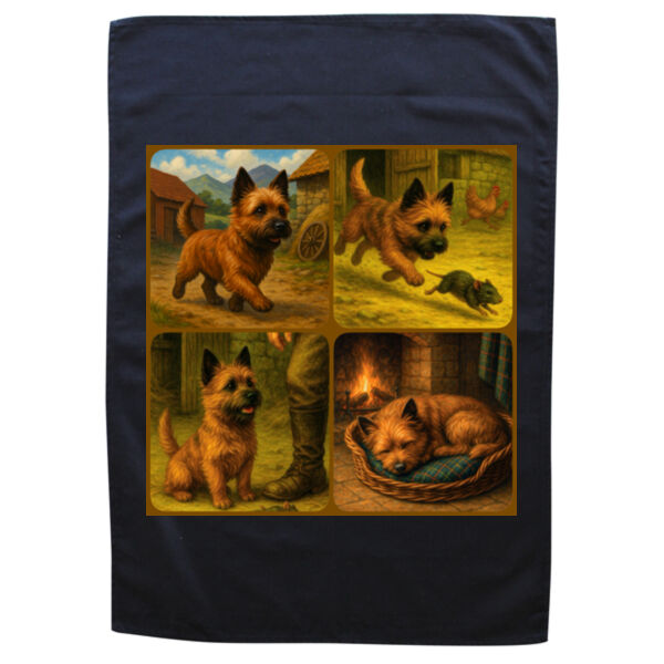  Callum the Cairn Terrier - A Day in the Life  - Black Tea Towel Thumbnail