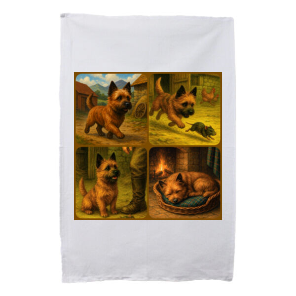  Callum the Cairn Terrier - A Day in the Life  - White Tea Towel Thumbnail