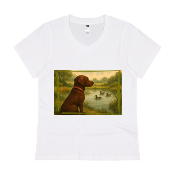 Lakeside Daydream - Thread Project Womens Eden V-Neck Tee Thumbnail