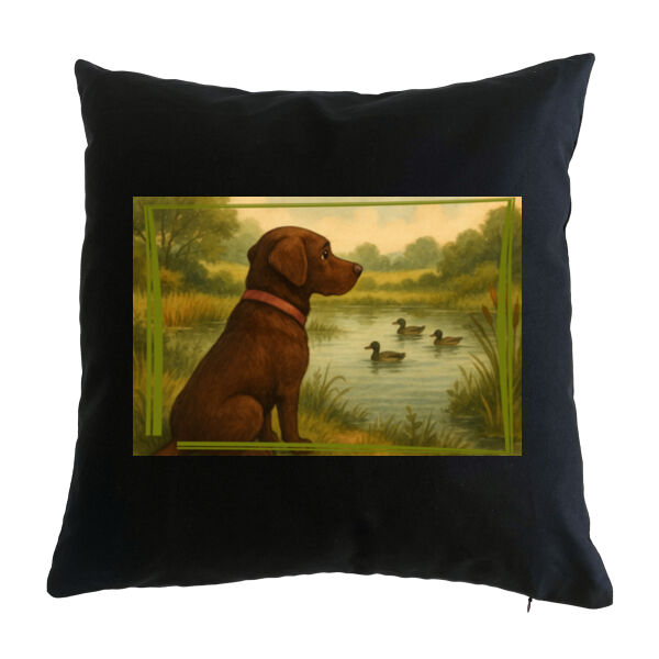 Lyla the Labrador - Lakeside Daydream - Cushion cover Thumbnail