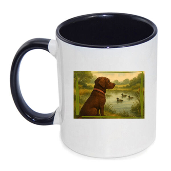 Lyla the Labrador - Lakeside Daydream  - Inner Coloured Mug Thumbnail