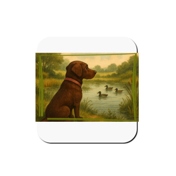 Lyla the Labrador - Lakeside Daydream  - Coaster - Square Hardboard Thumbnail