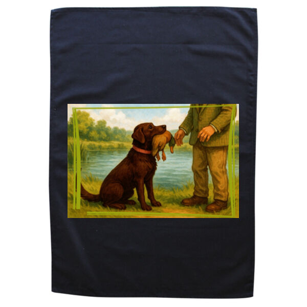 Lyla the Labrador  - The Perfect Retrieve  - Black Tea Towel Thumbnail