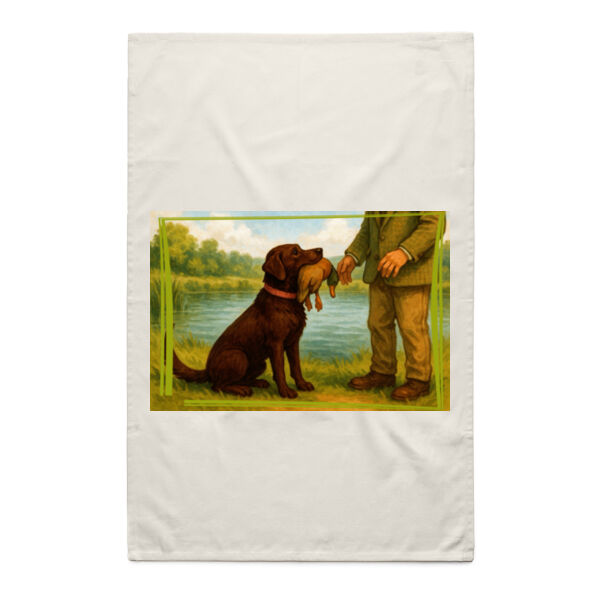 Lyla the Labrador  - The Perfect Retrieve  - Natural Tea Towel Thumbnail