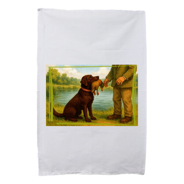 Lyla the Labrador  - The Perfect Retrieve  - White Tea Towel Thumbnail