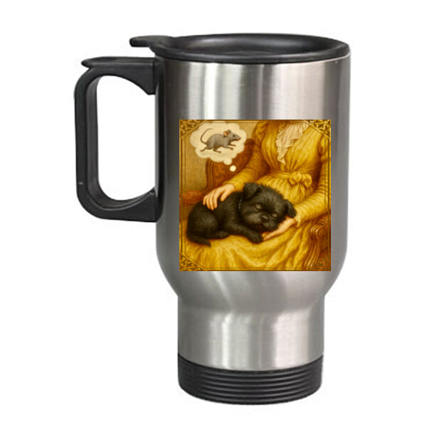 Arlo the Affenpinscher  - Soft Slumber, Busy Mind - Travel Mug Thumbnail