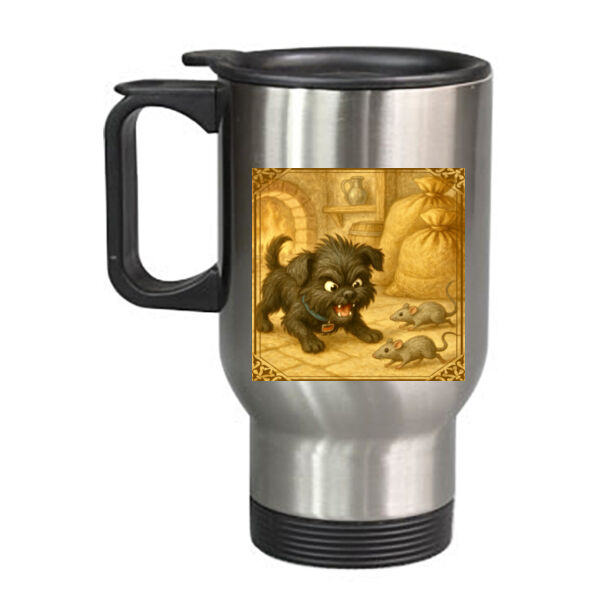 Arlo the Affenpinscher - The Little Ratter - Travel Mug Thumbnail