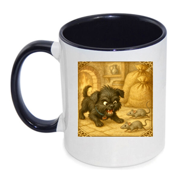 Arlo the Affenpinscher - The Little Ratter - Inner Coloured Mug Thumbnail