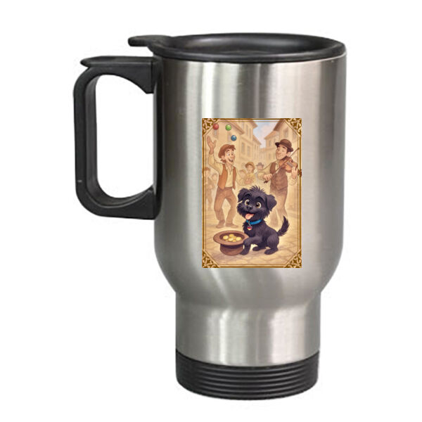Arlo the Affenpinscher - Street Performer’s Helper  - Travel Mug Thumbnail