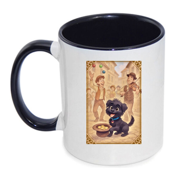 Arlo the Affenpinscher - Street Performer’s Helper  - Inner Coloured Mug Thumbnail