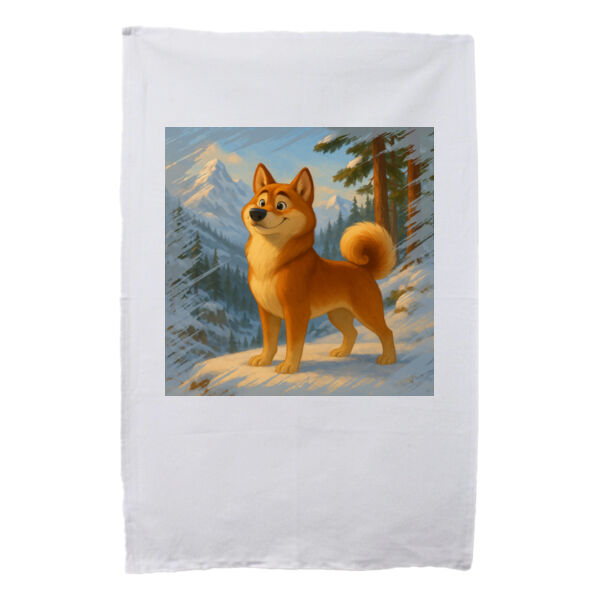 Snowland Sentinel  - White Tea Towel Thumbnail