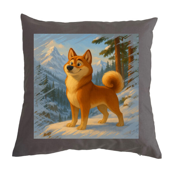 Snowland Sentinel  - Cushion cover Thumbnail